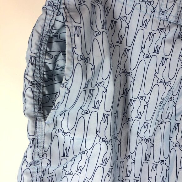 Johnnie-O Blue Swim Trunks Size Medium - Picture 3 of 7